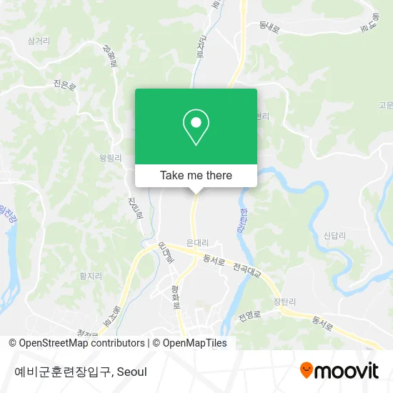 예비군훈련장입구 map