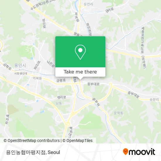 용인농협마평지점 map