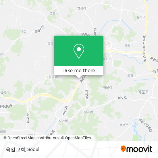 육일교회 map