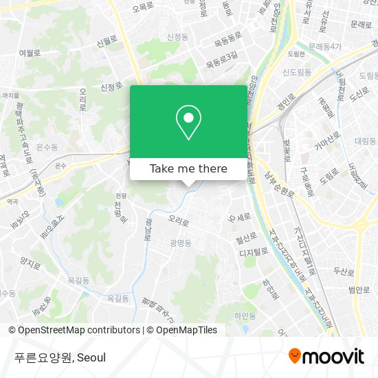 푸른요양원 map