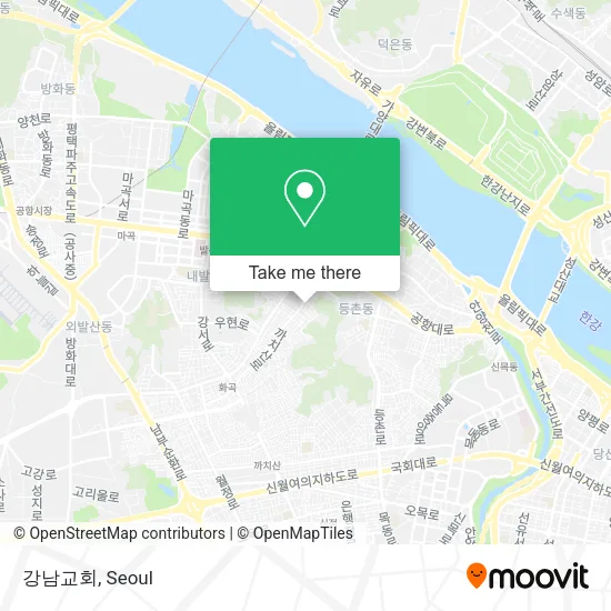 강남교회 map