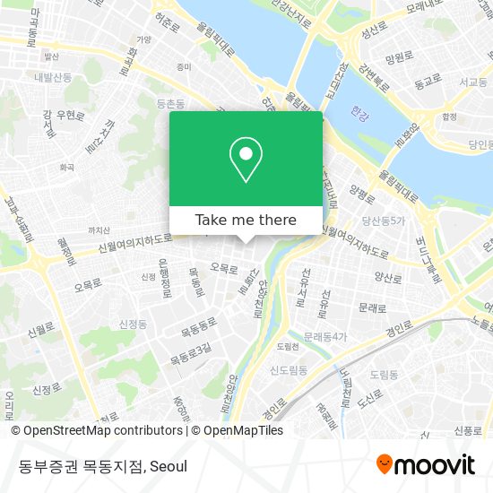 동부증권 목동지점 map