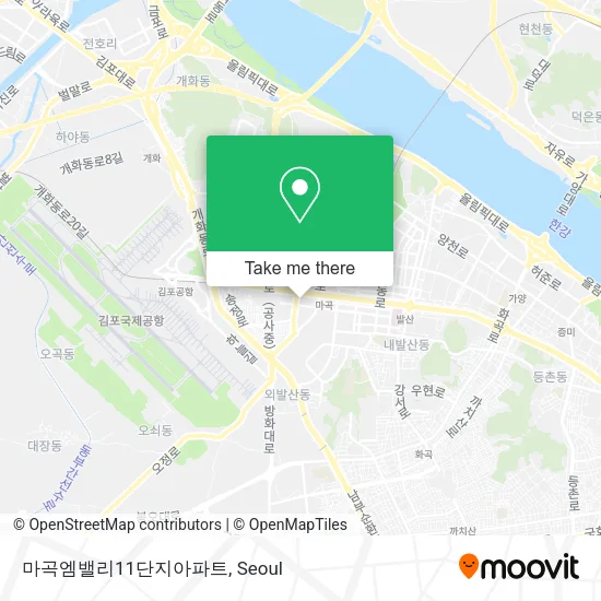 마곡엠밸리11단지아파트 map