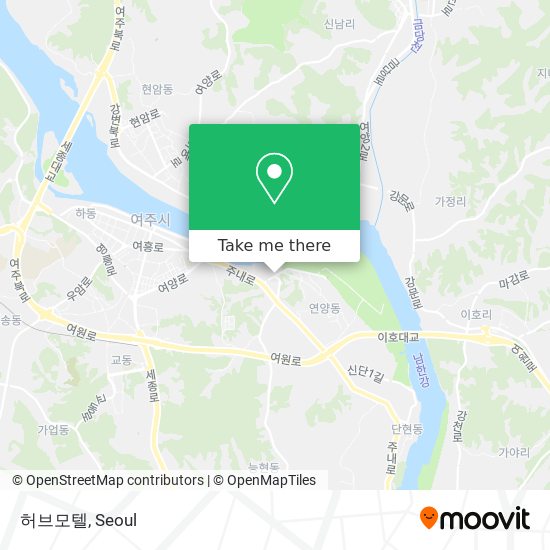 허브모텔 map