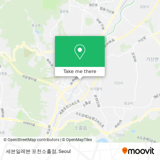 세븐일레븐 포천소흘점 map