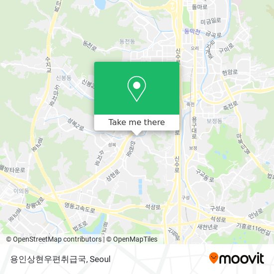 용인상현우편취급국 map