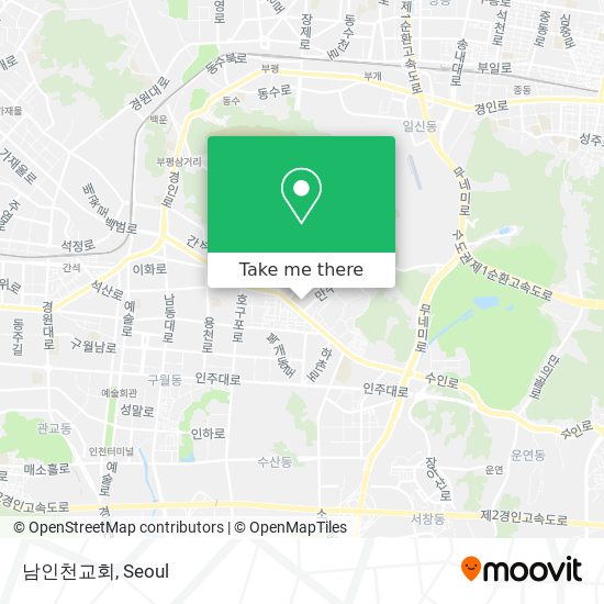 남인천교회 map