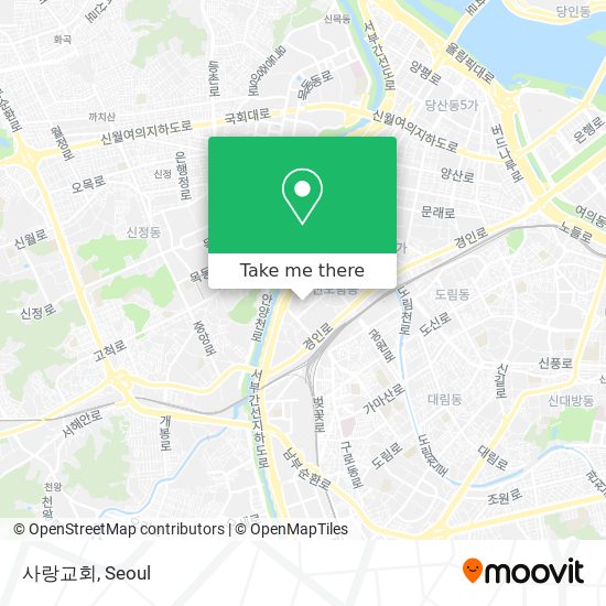 사랑교회 map