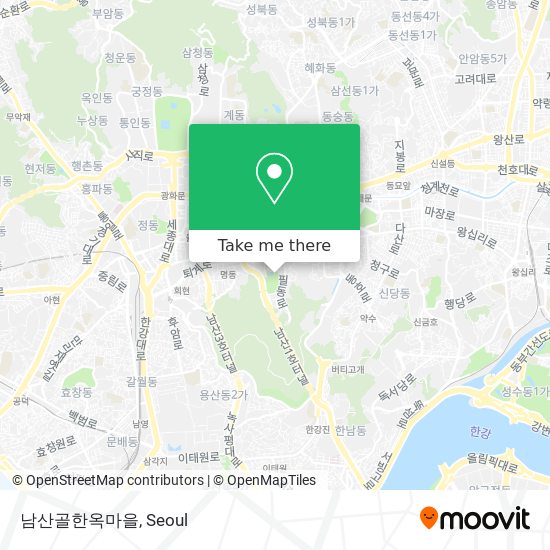남산골한옥마을 map