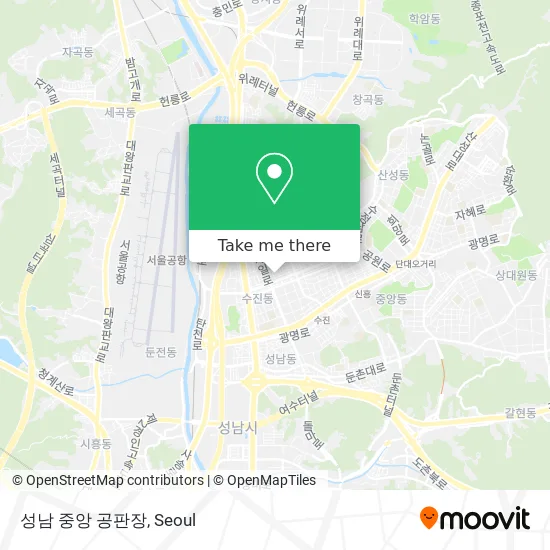 성남 중앙 공판장 map