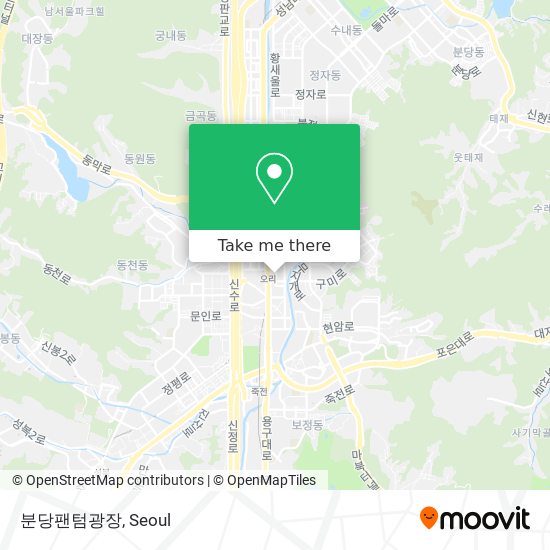 분당팬텀광장 map