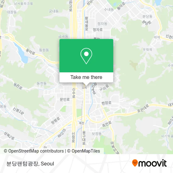 분당팬텀광장 map