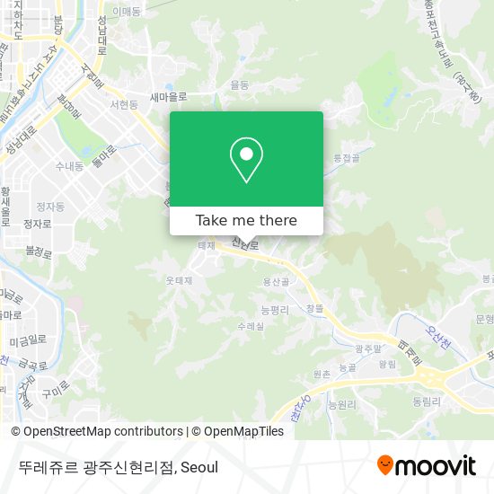 뚜레쥬르 광주신현리점 map