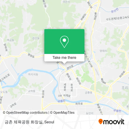 금촌 체육공원 화장실 map