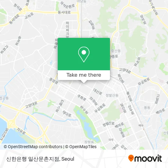 신한은행 일산문촌지점 map