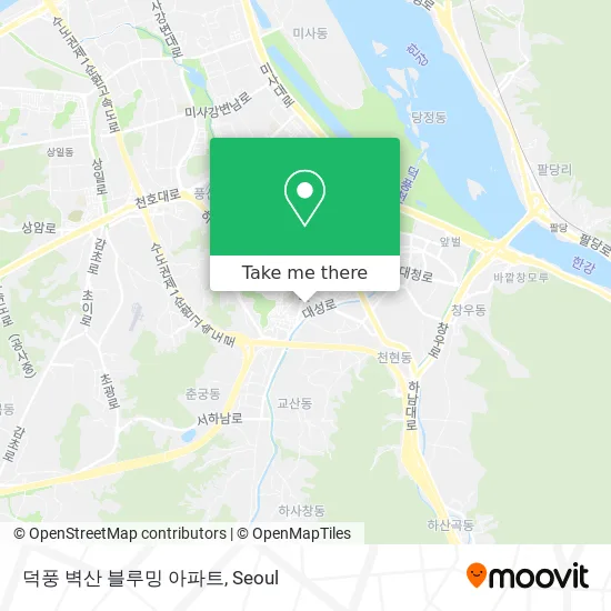 덕풍 벽산 블루밍 아파트 map