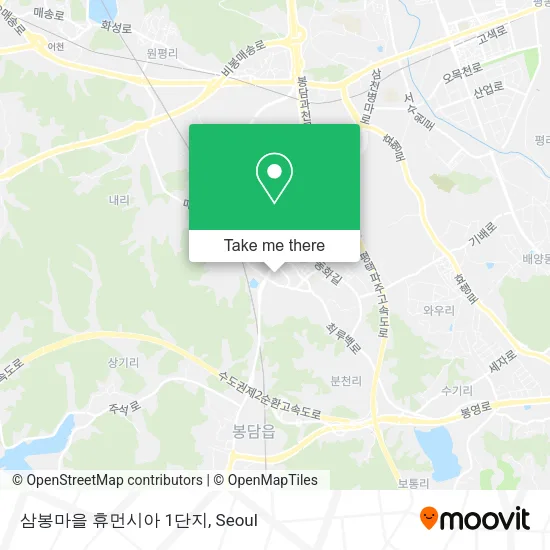 삼봉마을 휴먼시아 1단지 map