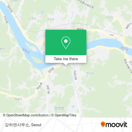 강하면사무소 map