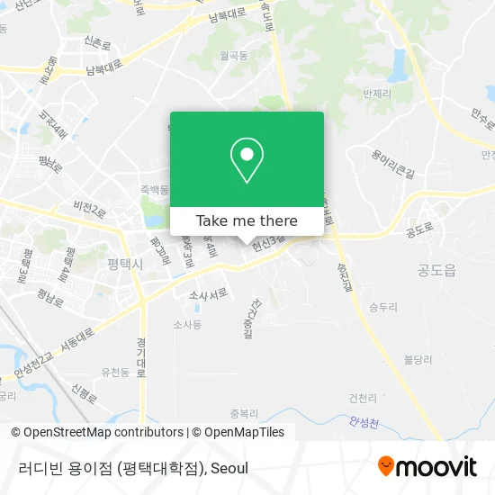 러디빈 용이점 (평택대학점) map