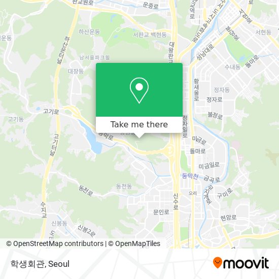 학생회관 map