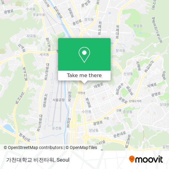 가천대학교 비전타워 map