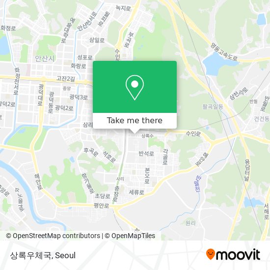 상록우체국 map