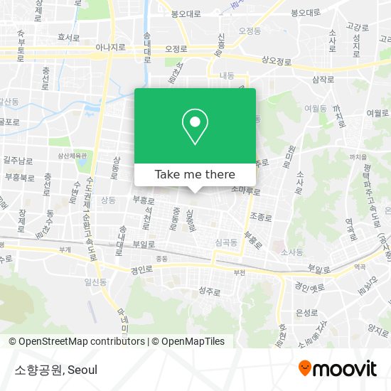 소향공원 map