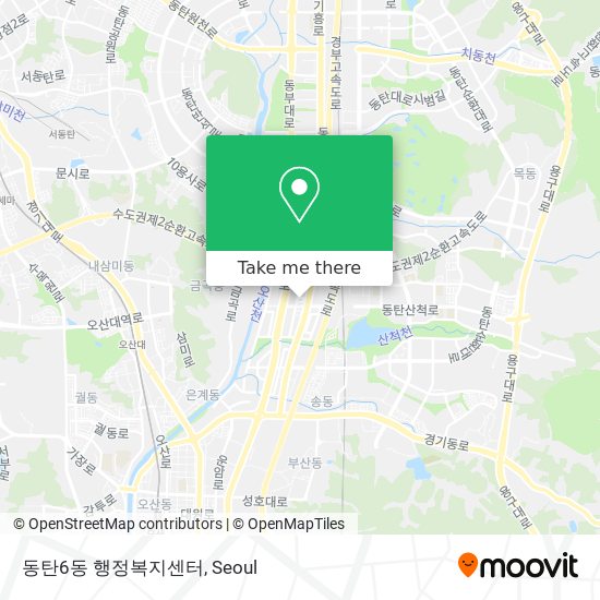 동탄6동 행정복지센터 map