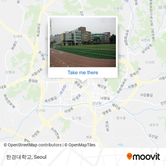 한경대학교 map