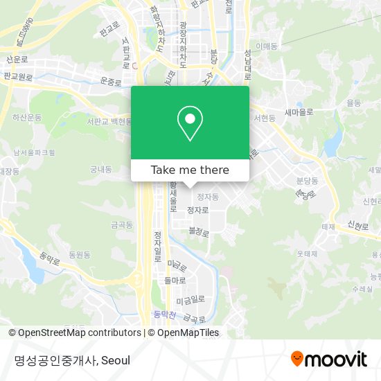 명성공인중개사 map