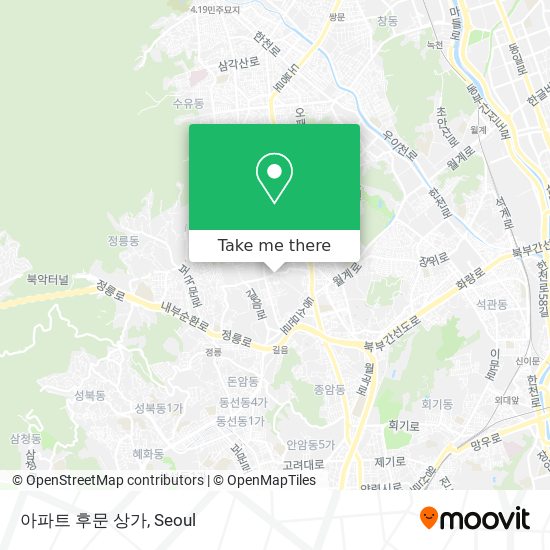 아파트 후문 상가 map