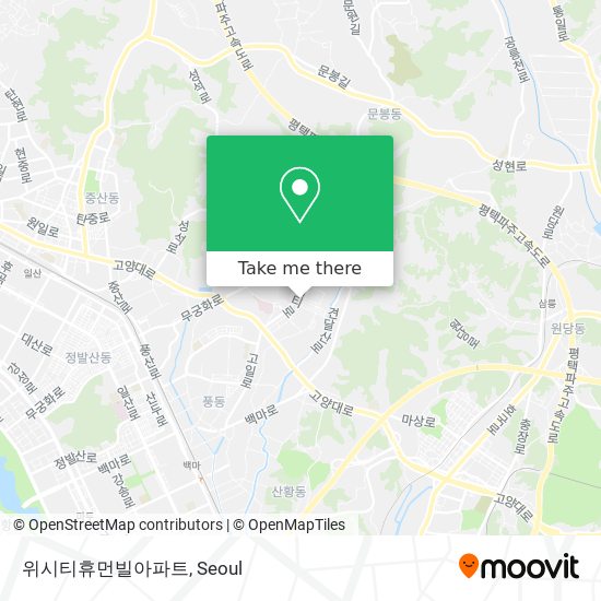 위시티휴먼빌아파트 map
