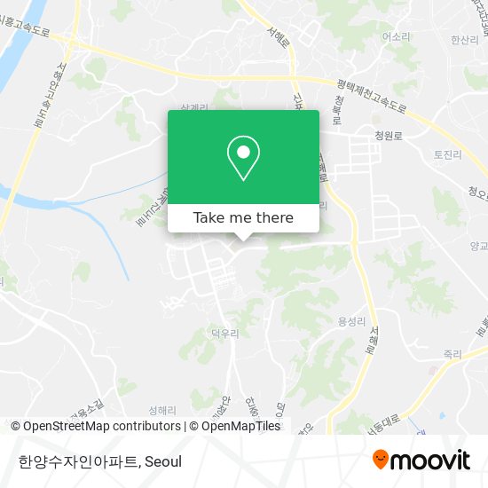 한양수자인아파트 map