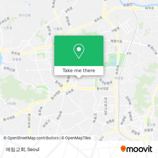 예림교회 map