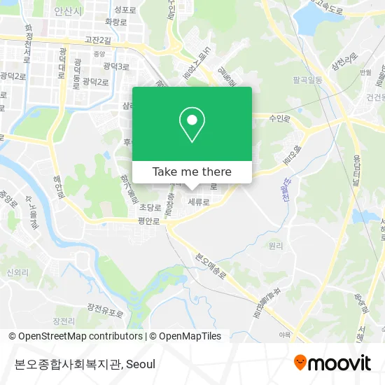 본오종합사회복지관 map