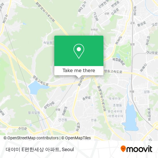 대야미 E편한세상 아파트 map