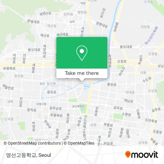 영선고등학교 map