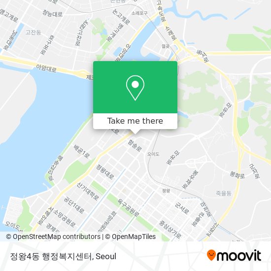 정왕4동 행정복지센터 map