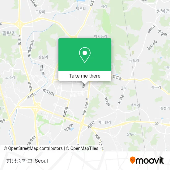 향남중학교 map