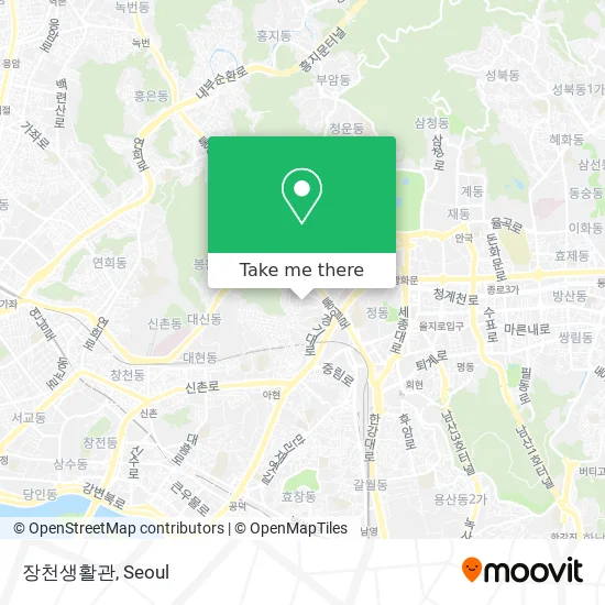 장천생활관 map