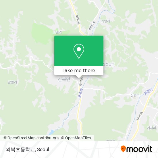 외북초등학교 map