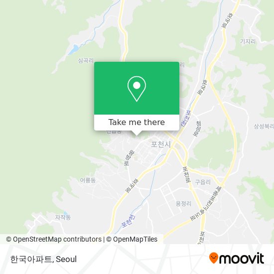 한국아파트 map