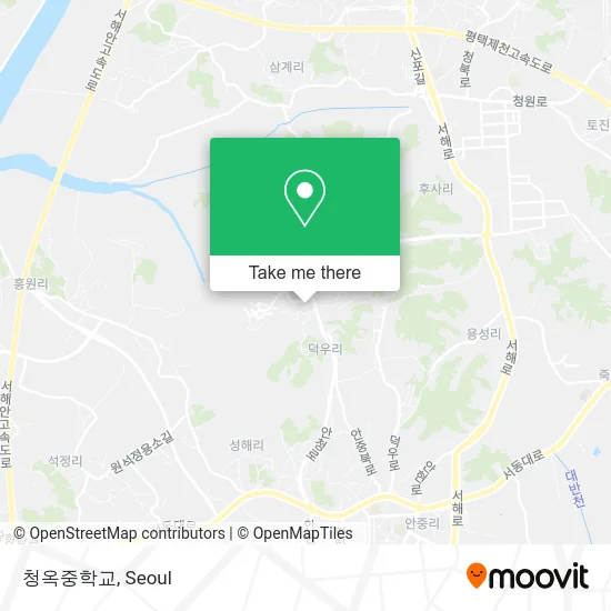 청옥중학교 map