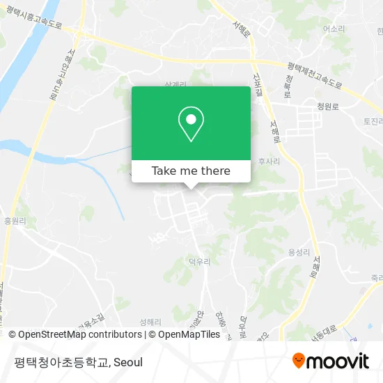 평택청아초등학교 map
