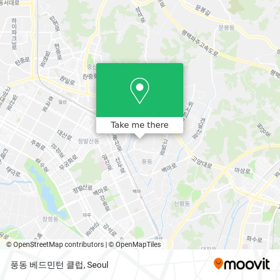 풍동 베드민턴 클럽 map