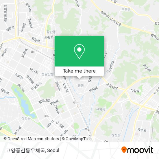 고양풍산동우체국 map