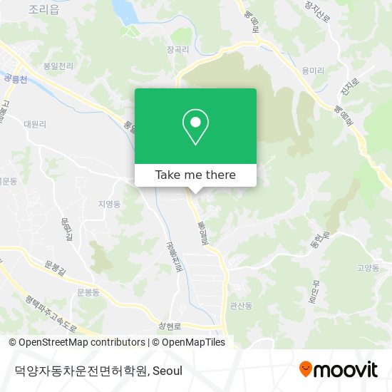 덕양자동차운전면허학원 map