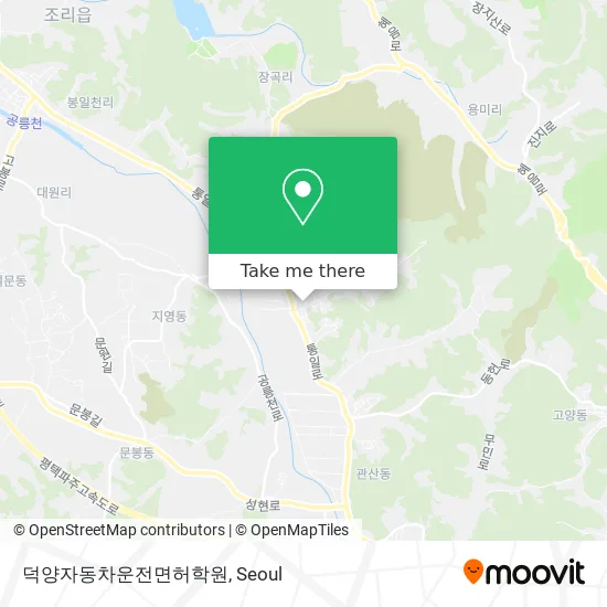 덕양자동차운전면허학원 map