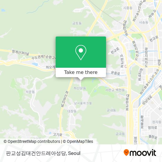 판교성김대건안드레아성당 map