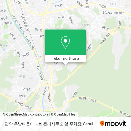 관악 우방타운아파트 관리사무소 앞 주차장 map